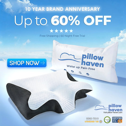 The Pillow That Silences Snoring - By Fixing Your Sleep Posture | 10-Year Sale 60% OFF
