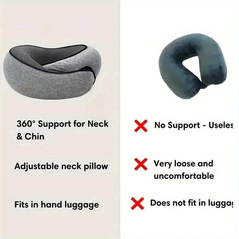 Travel Neck Pillow Memory Foam Support
